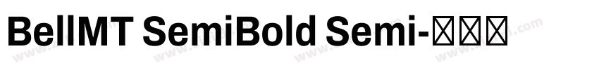BellMT SemiBold Semi字体转换